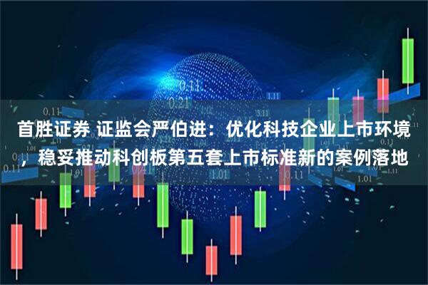 首胜证券 证监会严伯进：优化科技企业上市环境，稳妥推动科创板第五套上市标准新的案例落地