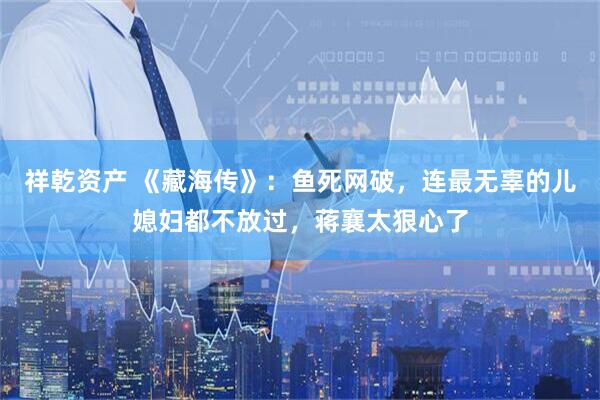 祥乾资产 《藏海传》：鱼死网破，连最无辜的儿媳妇都不放过，蒋襄太狠心了