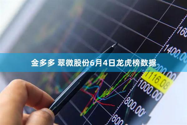 金多多 翠微股份6月4日龙虎榜数据
