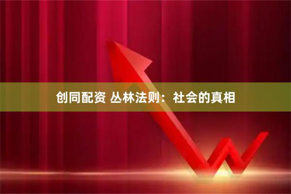 创同配资 丛林法则：社会的真相